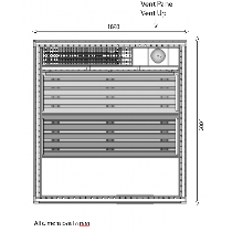 5 Person Heavy Duty Sauna - HD3030BB Floor plan