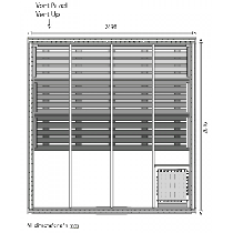 12 Person Heavy Duty Commercial Sauna Floor Plan