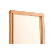 307 x 1875mm Glass Sauna Panel Hemlock Frame 