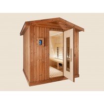 Outdoor Sauna Model E2020 technical drawing 3