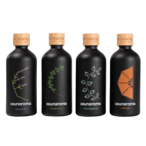 Sauna Fragrances 4 x 100ml Bottles  (Rosemary, Lavender, Orange, Eucalyptus)